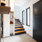 escalier marches bois moderne matériaux nobles Maison individuelle