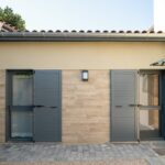 suite parentale comme une longère avec parement de façade