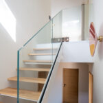 escaliers sans contremarche, garde coprs verre